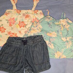 4T Girls Tops and Shorts Bundle